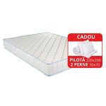 Saltea Argentum Therapy PLUS 160x200 cm, 14+6 Memory Arctic Gel, Husa cu ioni de argint, 7 zone de confort, Super Ortopedica, Anatomica