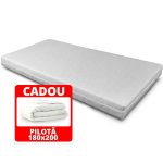 Saltea TrioFlex, 13+3+2, Structura complexa de poliuretan, Memory foam Hi-Tech, ortopedica, 180×200 cm